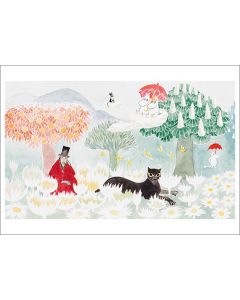 2-osainen kortti Muumi - Taikurin hattu, Taikuri