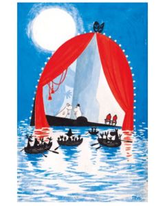 2-osainen kortti Muumi - Kelluva Teatteri