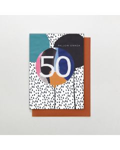 2-osainen kortti STC Scribble - 50v. Ikävuosikortti