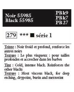 CBN Printing Waterwashable Ink 279 Black 55985 (1), 60ml vesiliukoinen syväpainoväri