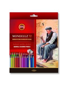 KOH Mondeluz Art 72 akvarellikynät,siv. terotin, kartonkirasia