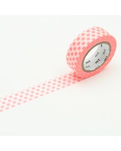 MT masking tape - dot shocking red