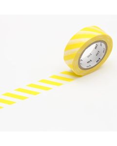 MT masking tape - stripe lemon