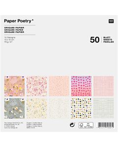 Origamipaperi 50 kpl Rico Design - Crafted Nature