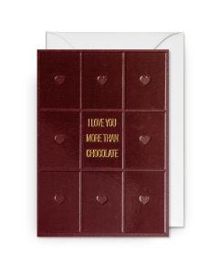 2-osainen kortti Lagom - I Love You More than Chocolate