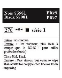 CBN Printing Waterwashable Ink 276 Black 55981 (1), 60ml vesiliukoinen syväpainoväri