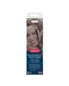 Derwent Coloursoft Skintones 6 värikynälajitelma