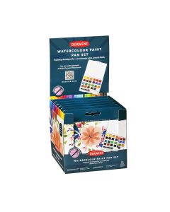 Derwent Watercolour Paint Pan Set 24 sävyä