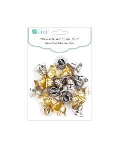 DPC Kellot 2,6 cm mix 20 kpl kulta ja hopea
