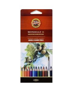 KOH Mondeluz Fruit 24 akvarellikynälaj., kartonkirasia
