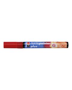 Marabu Tekstiilitussi PLUS 031 3mm kirsikka, vaaleille ja tummille kankaille