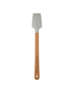 Princeton Mini Blade silikonisivellin No 1 Flat, lyhytvartinen, valkoinen/puuta