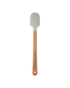 Princeton Mini Blade silikonisivellin No 5 Round, lyhytvartinen, valkoinen/puuta