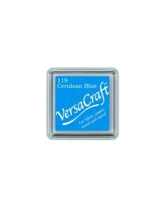 Versacraft Ink Small leimasintyyny 119 CeruleanBlu, keskisininen 2,5 x 2,5cm