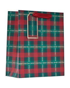 Lahjakassi joulu M Partisan - Chrismas Tartan "Merry Christmas" M