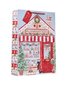 Lahjakassi joulu XL Partisan - The Gingerbread Bakery "Happy Christmas"