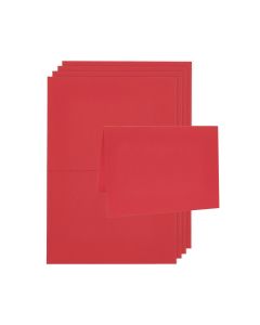 2-osaiset kortit 5kp C6 Paper Poetry - Red