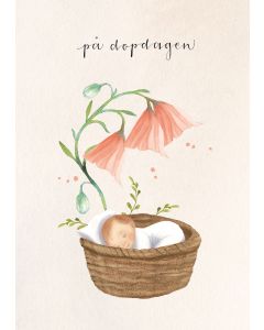 2-osainen kortti Henna Adel - "På dopdagen" pinkki