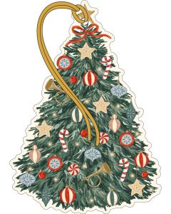 Pakettikortti joulu 4 kpl The Art File - Christmas Tree