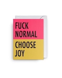 Pikkukortti Lagom - Fuck Normal, Choose Joy