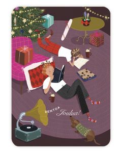 Joulukortti Johanna Ilander - Lukuhetki