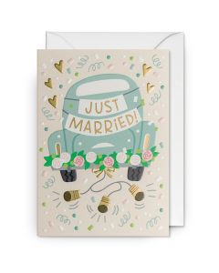 2-osainen kortti Lagom - Just Married!