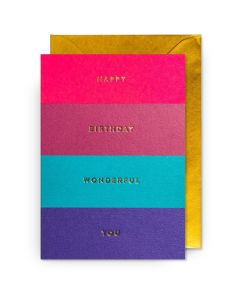 2-osainen kortti Lagom - Happy Birthday Wonderful You