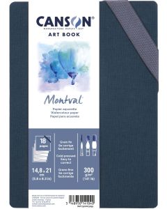 Canson Montval Concertina 300g A5 (18) akvarellikirja haitari