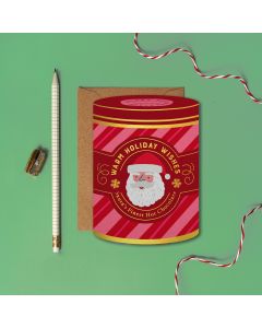 2-osainen joulukortti Mifkins - Kaakaopurkki