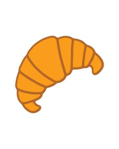 Pinssi The Art File - Croissant