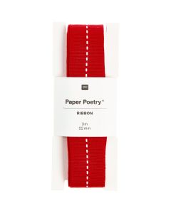 Lahjanauha Paper Poetry - Red stitch