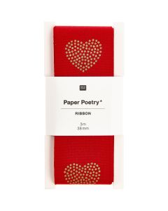 Lahjanauha Paper Poetry - Red heart