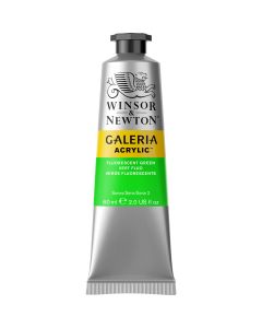 W&N Galeria W0458 60ml Fluo Green akryyliväri