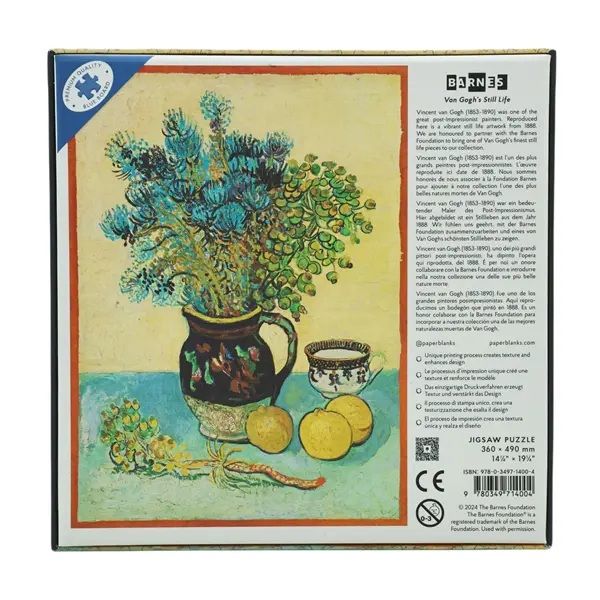 Palapeli 500 palaa Paperblanks - Van Gogh's Still Life
