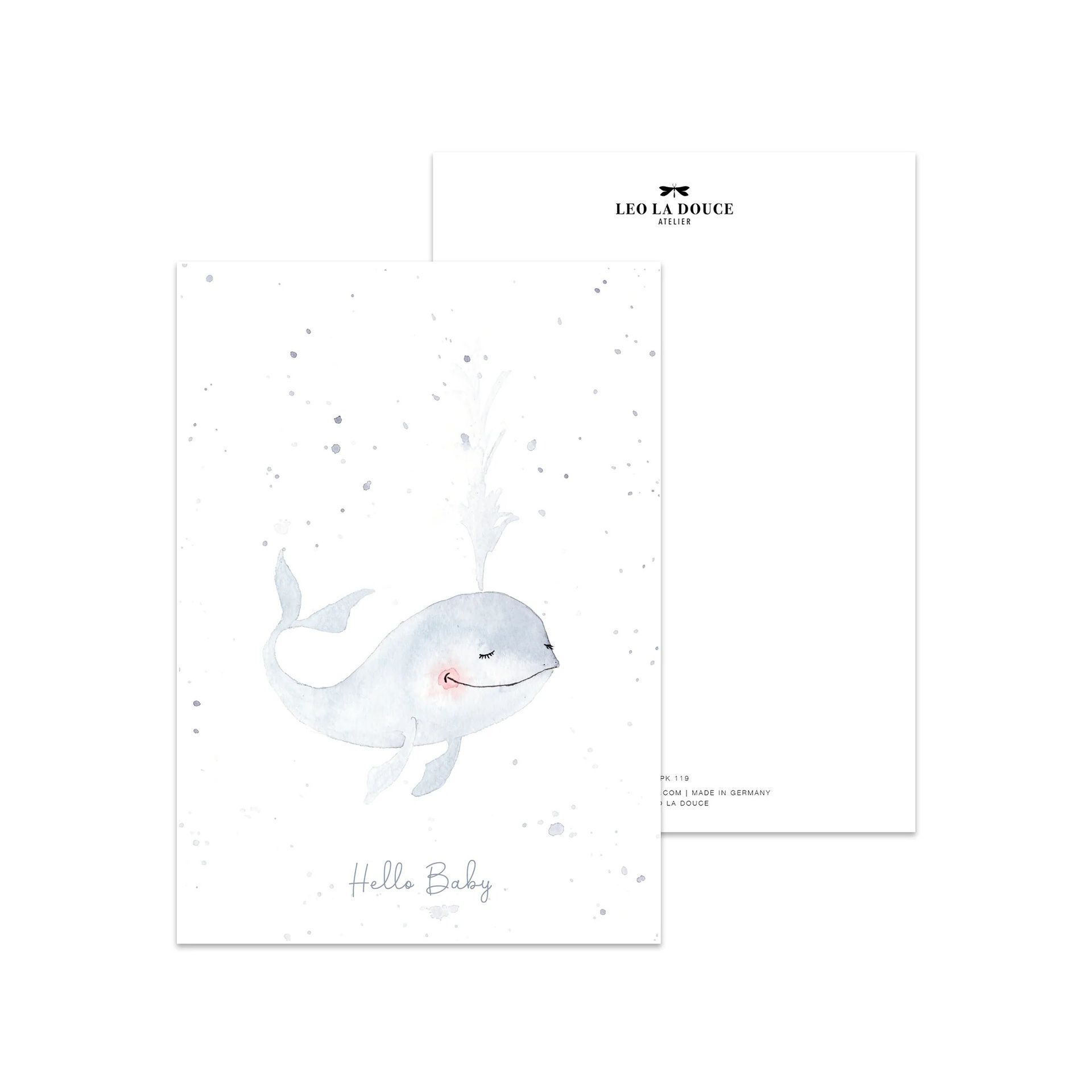Postikortti Leo la Douce - Happy Whale