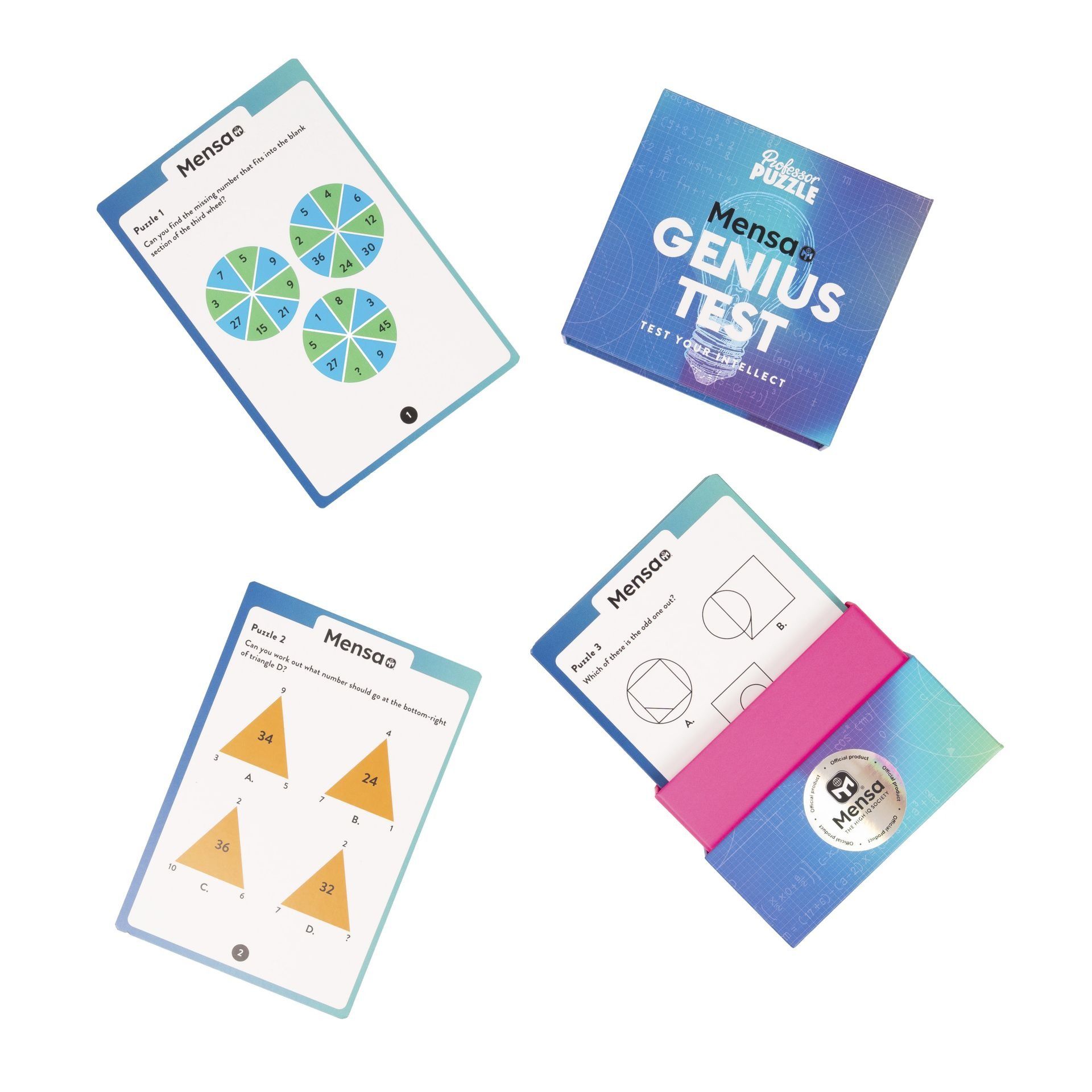 Korttipeli Professor Puzzle - Mensa Genius Test