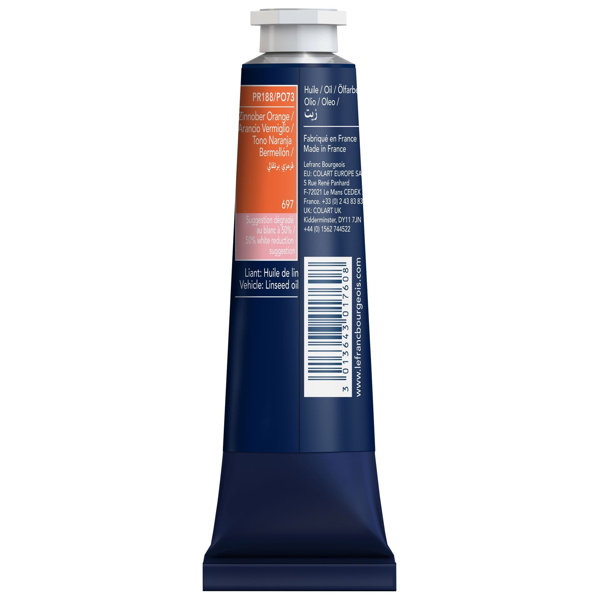 LB Fine Oil 40ml 697 Vermillion Orange, öljyväri