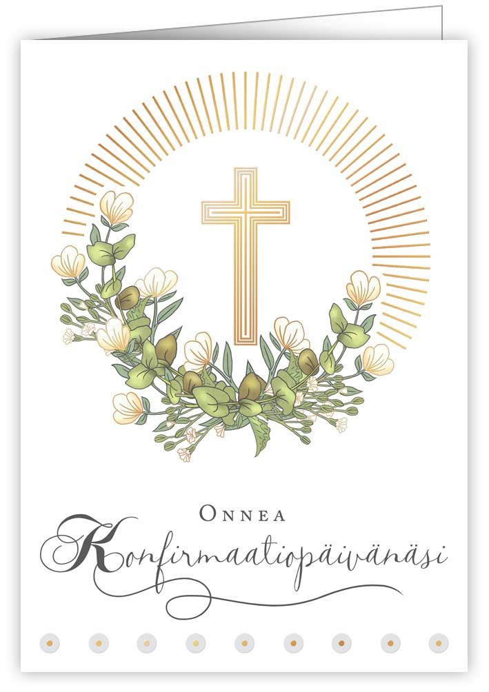 2-osainen kortti Quire - Rippi risti