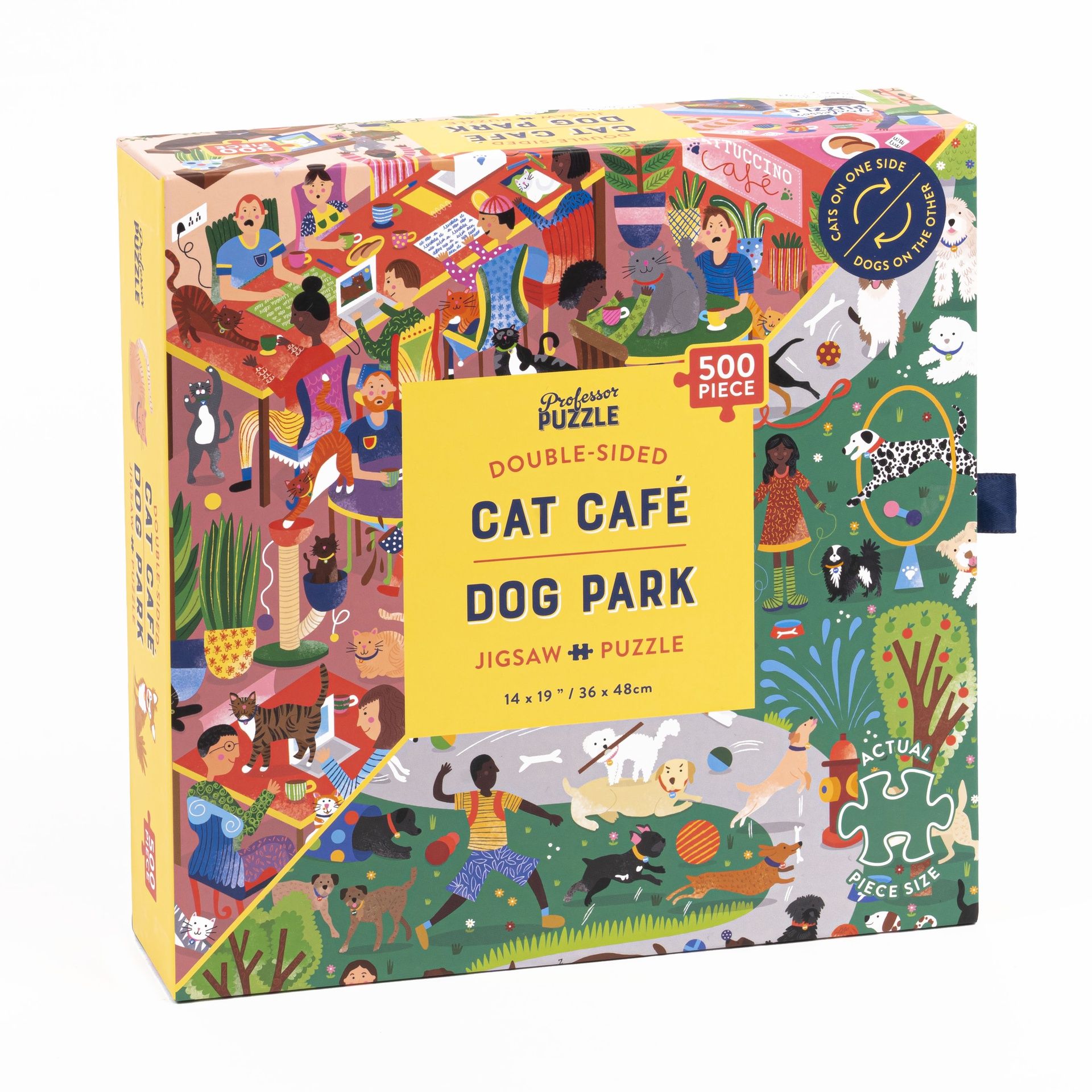 Palapeli 500 palaa Professor Puzzle - Cat Café & Dog Park