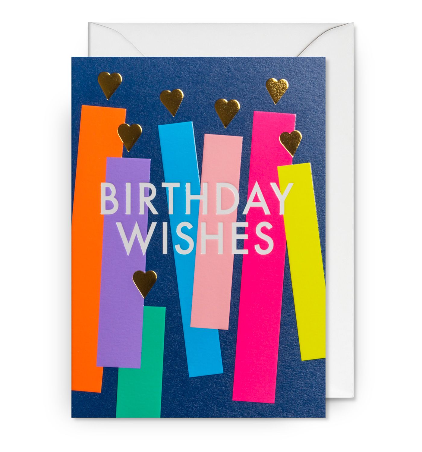 2-osainen kortti Lagom - Birthday Wishes Rainbow Candles