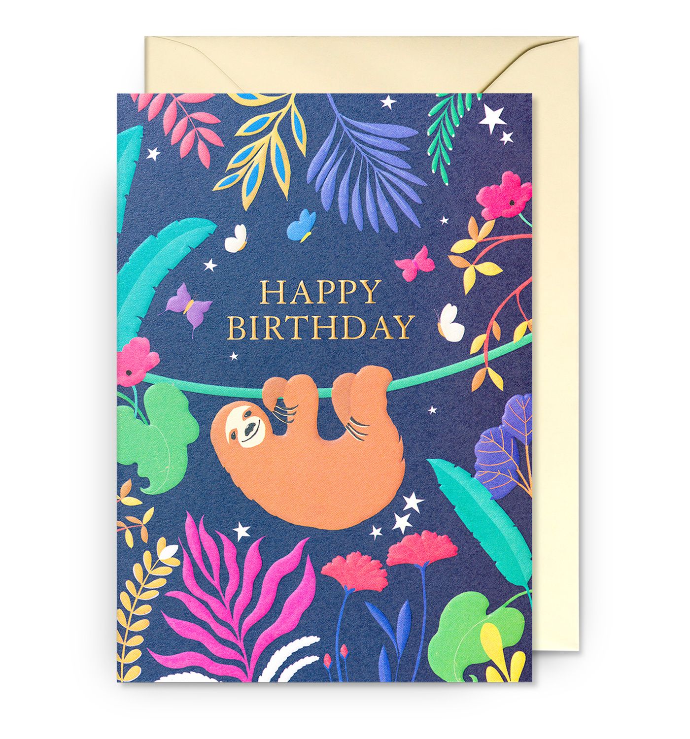 2-osainen kortti Lagom - Happy Birhday Jungle
