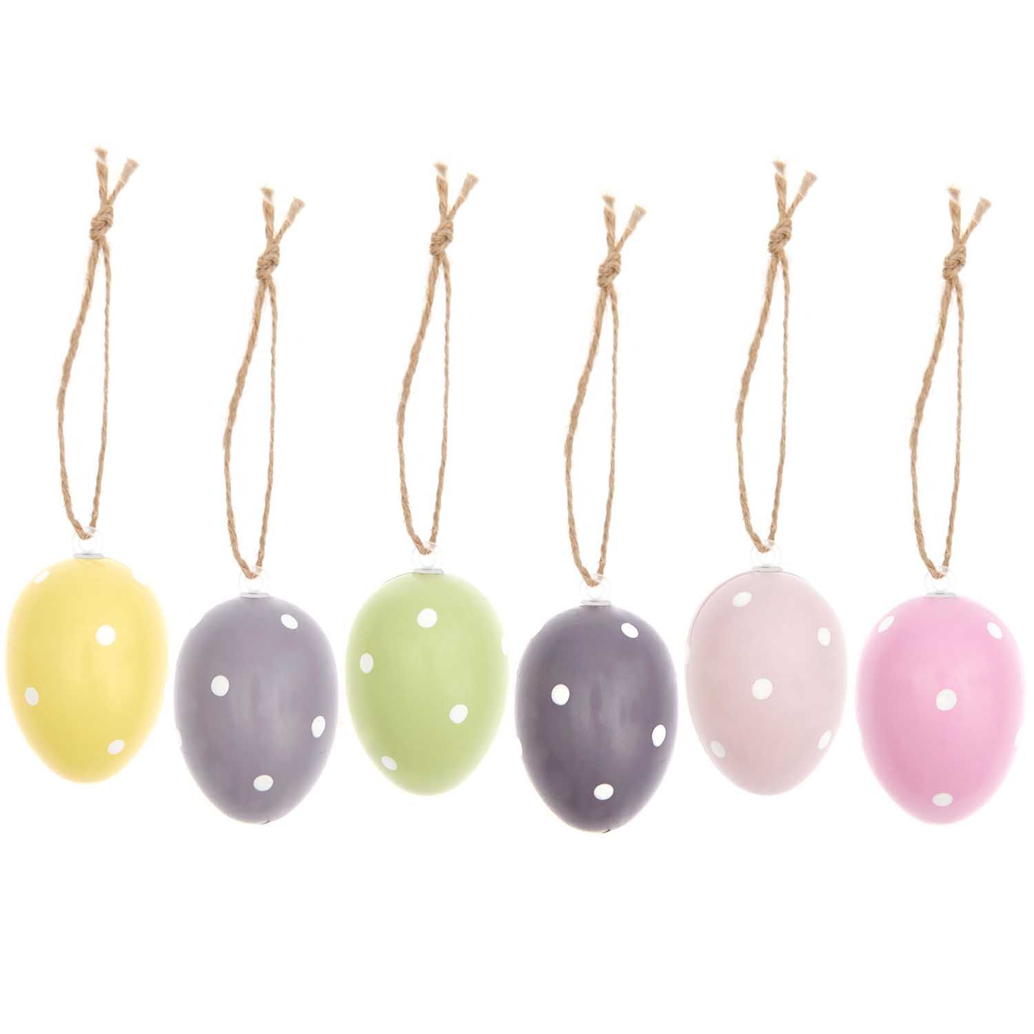 Pääsiäismuna 6kpl Rico Design - Dotted