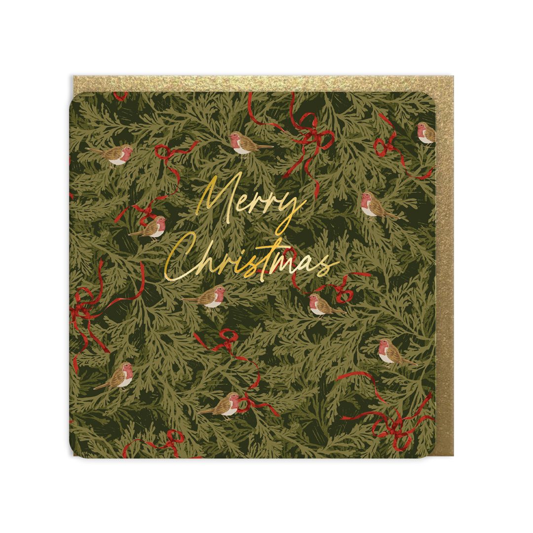 2-osainen joulukortti Ohh Deer - Laura Ashley, Merry Christmas