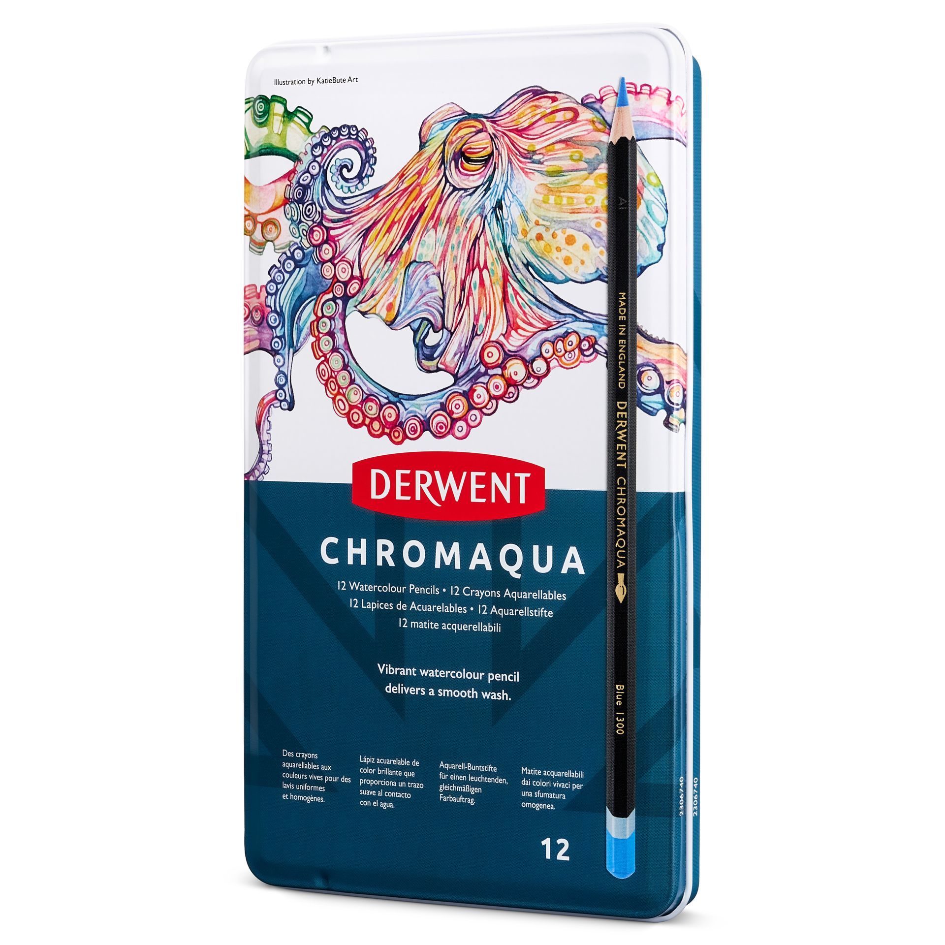 Derwent Chromaqua 12 akvarellivärikynälajitelma