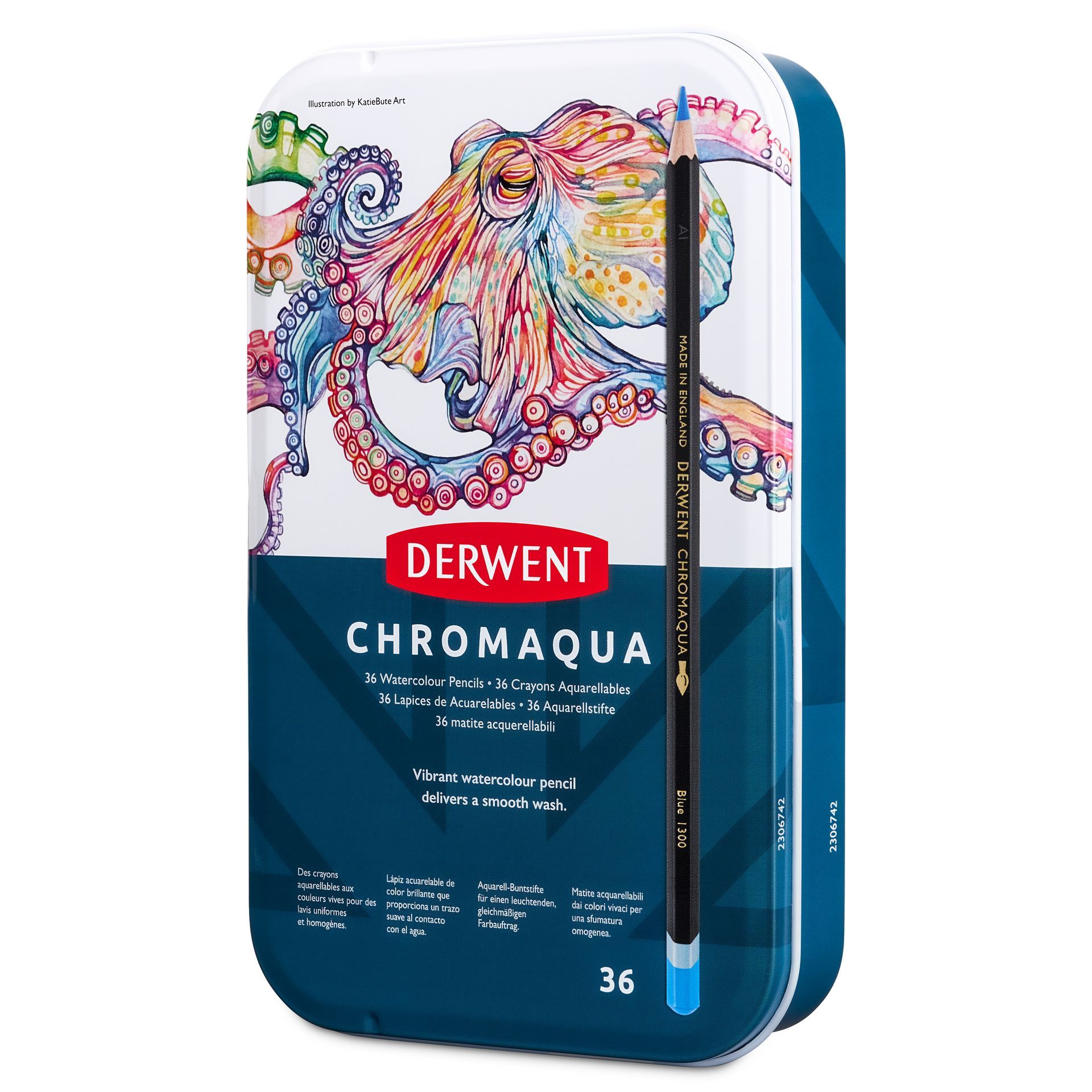 Derwent Chromaqua 36 akvarellivärikynälajitelma