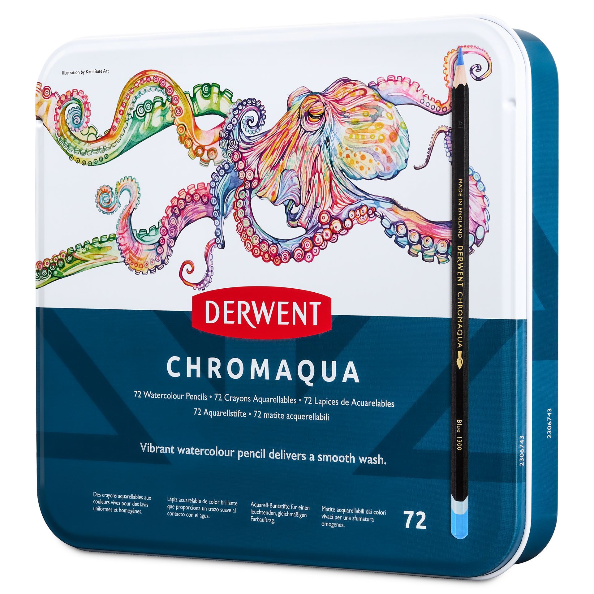 Derwent Chromaqua 72 akvarellivärikynälajitelma