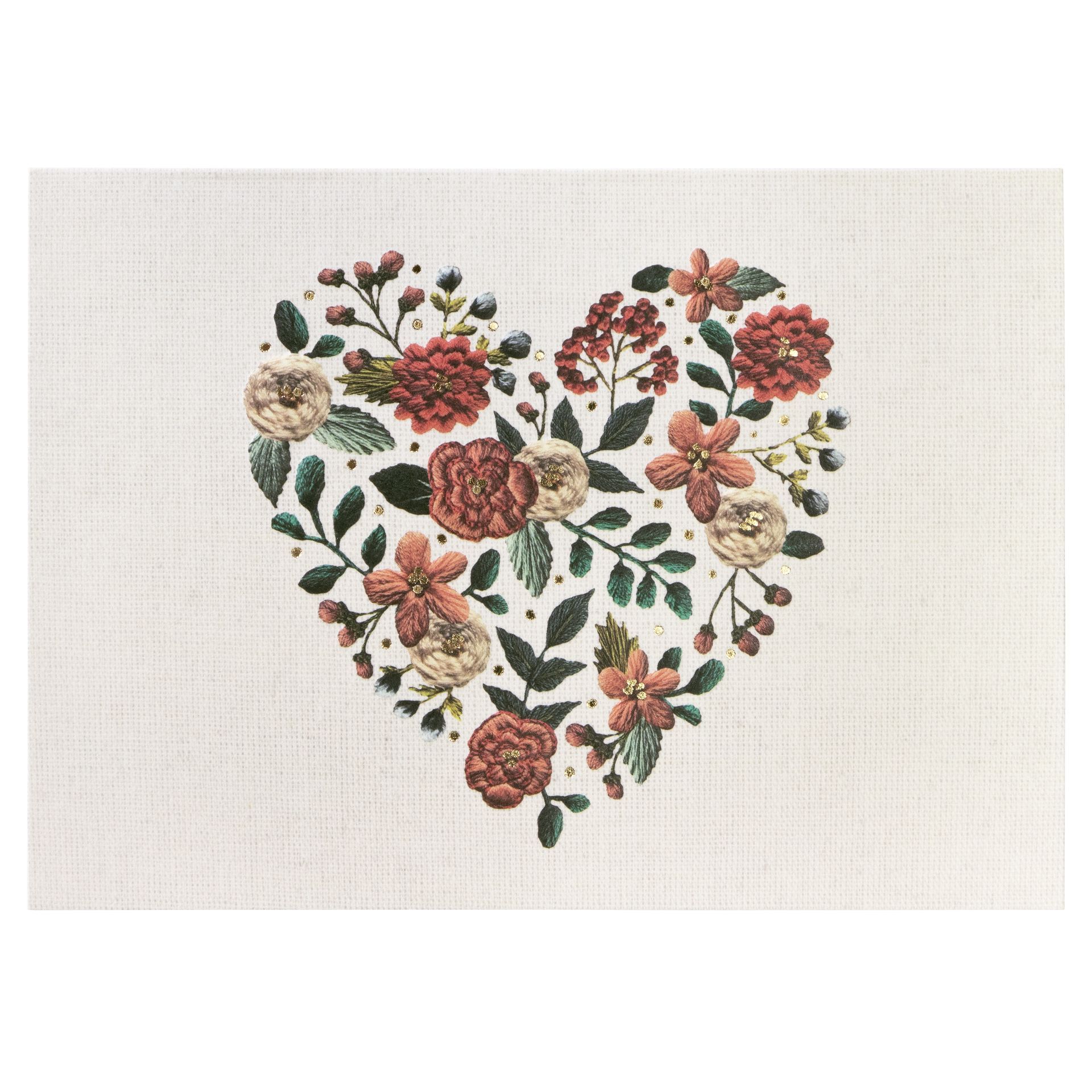 Korttipakkaus Portico - Embroidered Heart
