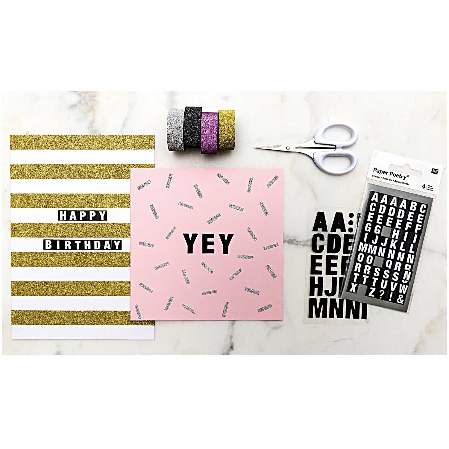 Paperiteippi Rico Design - Glitter gold