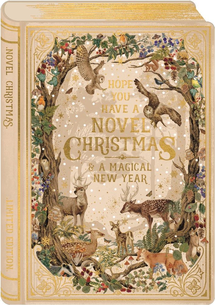 2-osainen joulukortti The Art File - Novel Christmas