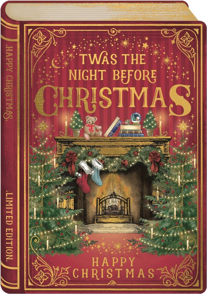 2-osainen joulukortti The Art File - Twas the Night Before Christmas